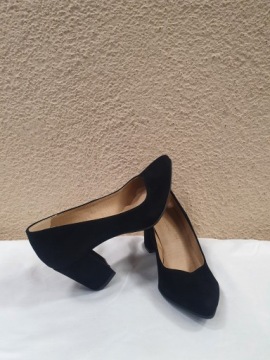 Черные замшевые насосы на ккзи-но пост р.36