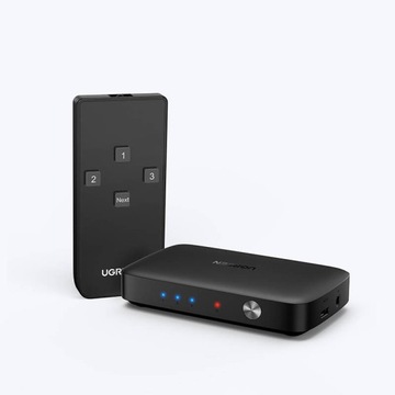 АДАПТЕР-ПЕРЕКЛЮЧАТЕЛЬ UGREEN 3 В 1 3X HDMI 1.4 4K С ПУЛЬТОМ ПУЛЬТА