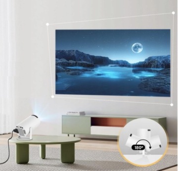 МИНИ ДВИЖУЩИЙСЯ ПРОЕКТОР FULL HD РЕЖИССЕР +SMART TV Android SPEAKER