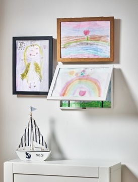 ОТКРЫВАЮЩАЯСЯ ФОТОРАМКА ДЛЯ ХРАНЕНИЯ ЧЕРТЕЖНЫХ РАБОТ, БЕЛАЯ