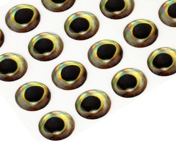 3D Epoxy Fish Eyes 6mm-15mm SY-224215 Perch 15mm