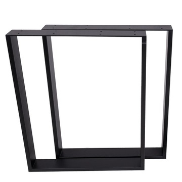 NOGI METALOWE DO STOŁU 70 x 72cm LOFT czarne
