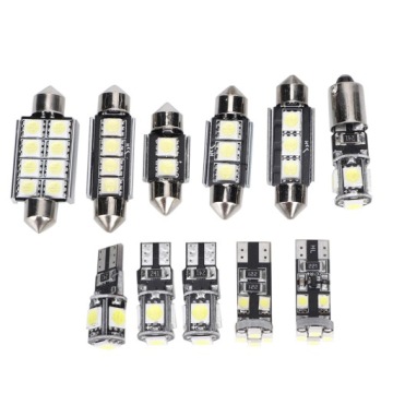 6500K 150LM 12V T10 SMD LED белая лампа для чтения света в 12