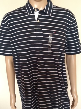 TOMMY HILFIGER KOSZULKA POLO MĘSKA r. XXL PASKI