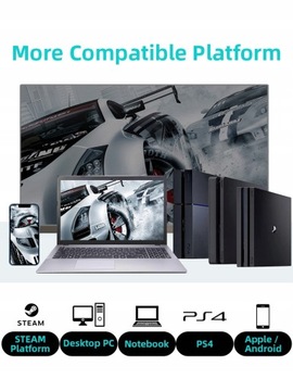 Совместим с беспроводным игровым контроллером PS4.