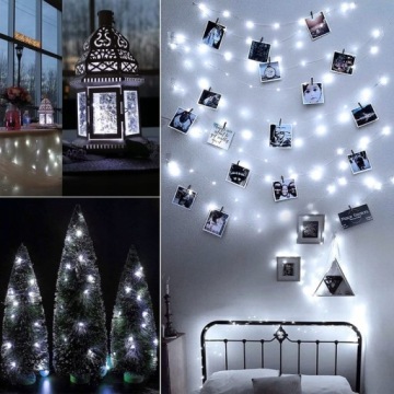 СВЕТОДИОДНЫЕ СВЕТИЛЬНИКИ НА АККУМУЛЯТОРАХ 20 ДИОДОВ НА ПРОВОДЕ, ХОЛОДНЫЙ БЕЛЫЙ + батарейки