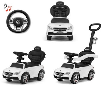 JEŹDZIK PCHACZ MERCEDES 3w1 AUTKO SAMOCHOD+Tablice