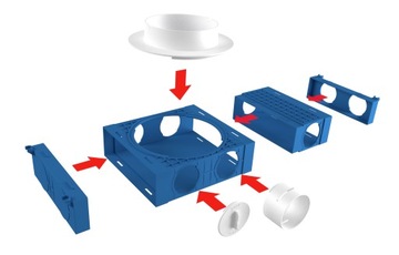 Распределитель рекуперации тепла Ventiflex Plus 10х75/200