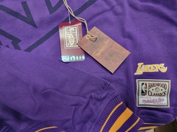 Y3641 Mitchell & Ness LA Lakers Big Face 3.0 Crew Neck bluza xs/s