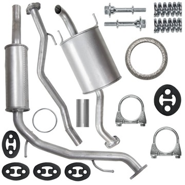 Zestaw Tłumik Honda Jazz 01-08 2 II GD 1.2 1.4