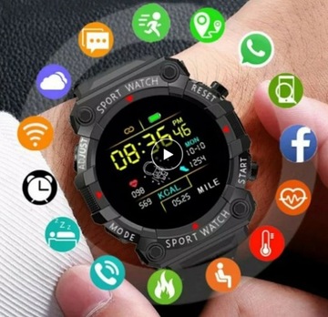 Часы SMARTWATCH SMARTBAND Монитор сердечного ритма Шагомер