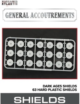 Dark Ages Shields 14mm - 63 szt.