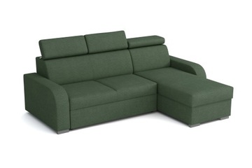 Elegancka rogówka MALMO I z funkcją spania sofa
