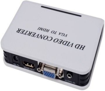 Адаптер аудиоконвертера с разъемом VGA на HDMI Full HD