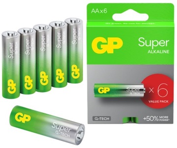 BATERIA ALKALICZNA LR6 SUPER ALKALINE 6szt GP 4+2