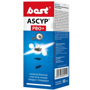 Ascyp PBO + 50ml Best-Pest zwalcza owady muchy karaluchy