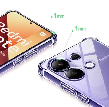 Etui ANTI-SHOCK CLEAR CASE do Xiaomi Redmi Note 13 PRO + SZKŁO 9H