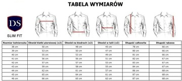 Di Selentino Koszula męska biała wzór SLIM FIT 100% Bawełna 43/XL + Naklejk