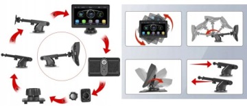 Экранный монитор Радионавигация Видеорегистратор 4K Камера Android Auto CarPlay