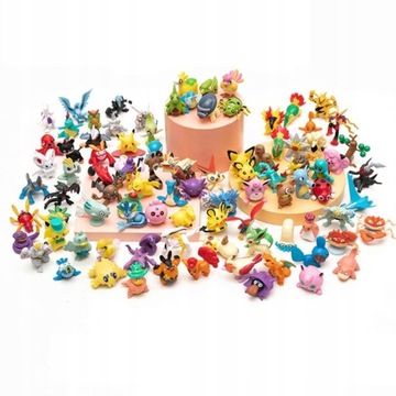 WYSOKA JAKOŚĆ POKEMON GO FIGURKI ZESTAW FIGUREK 96 SZTUKI