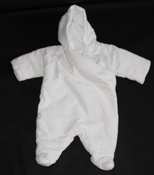 BIAŁY SZTRUKSOWY KOMBINEZON Roz 62