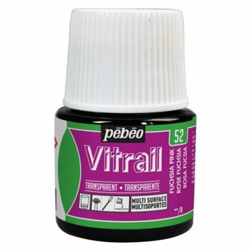 Farba witrażowa Pebeo Vitrail - 52 Fuchsia Pink