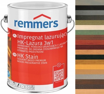 REMMERS HK-LASUR LAZURA DO ELEWACJI 2,5L KOLORY