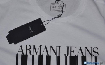 136 ARMANI JEANS MODNY MĘSKI T-SHIRT M