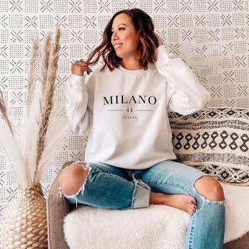 Women's Milano Print Sweatshirt Ladies Autumn Wint