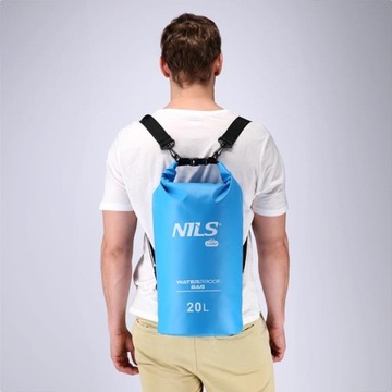Водонепроницаемая сумка BAG с лямками Водонепроницаемый рюкзак 20л DRY BAG Nils
