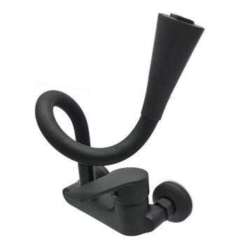 КУХНЯ Смеситель для мойки с гибким изливом, MAT BLACK LOFT