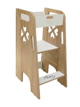 Pomocnik kuchenny Kitchen helper dla dziecka Solidny Drewniany Regulacja PL