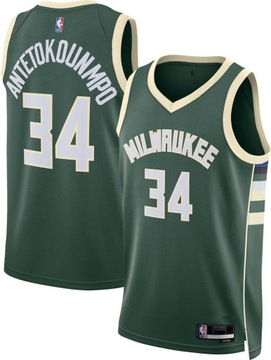 Bluza Swingman Giannis Antetokounmpo Milwaukee Bucks NBA Green Icon Edition