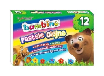 Олівці пастельні - олійні Bambino 12 шт.