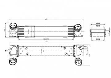 CHLADIČ VZDUCHU BMW E91 320D 2005-