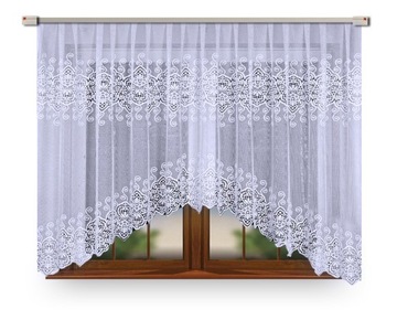 FIRANKA GOTOWA ŻAKARDOWA 18495 160X300 CELINA ODPASOWANA ŁUK