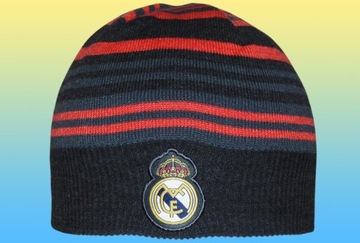 REAL MADRID ЗИМНЯЯ ШАПКА С ПОЛОСАМИ ДЛЯ ДЕТЕЙ