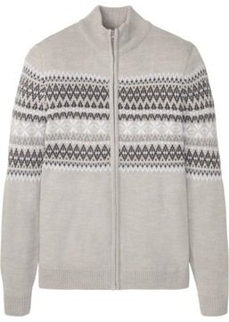 B.P.C sweter rozpinany męski ze wzorem r.4XL