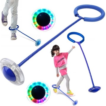 SKAKANKA LED HULA HOP ZABAWKA NA NOGĘ SKIPPER 63CM RUCH DLA DZIECI DZIECKA