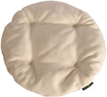 Poduszka okrągła na krzesło OFELIA 36 cm - kremowy