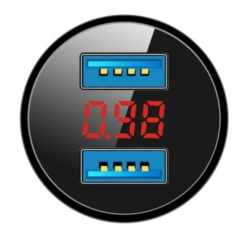 ŁADOWARKA W GNIAZDO ZAPALNICZKI SAMOCHODOWA 2X USB 12V 24V ALUMINIUM EDIT