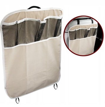 ORGANIZER OCHRONNY NA FOTEL SAMOCHODOWY CZARNY OCHRANIACZ FOTELA OSŁONA