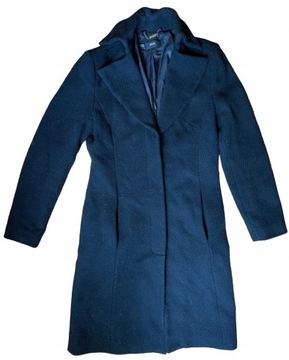 Mango MNG Stylowy płaszcz z wełną elegancki 38 M