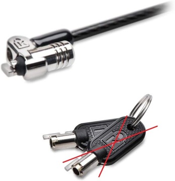 ЗАМОК ДЛЯ НОУТБУКА С КЛЮЧОМ MICROSAVER 2.0