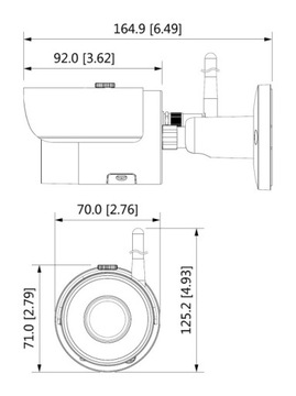 Kamera IP BCS-L-TIP12FR3-W / 2MPx, WiFi