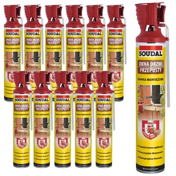 KARTON 12 Soudal GENIUS Piana z aplikatorem 770 ml