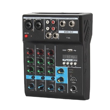 Professional 4-Channel Mixing Console Mini USB