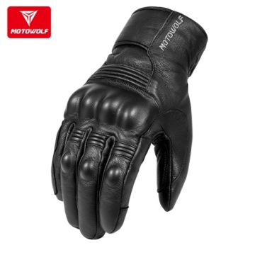 ЗИМНИЕ МОТОЦИКЛЕТНЫЕ ПЕРЧАТКИ MOTOWOLF TOUCH LEATHER