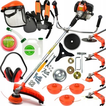 KOSA SPALINOWA 6.0KM John GARDENER PODKASZARKA WYKASZARKA KOMPLET AKCESORIA