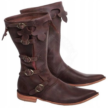 Średniowieczne buty męskie vintage
